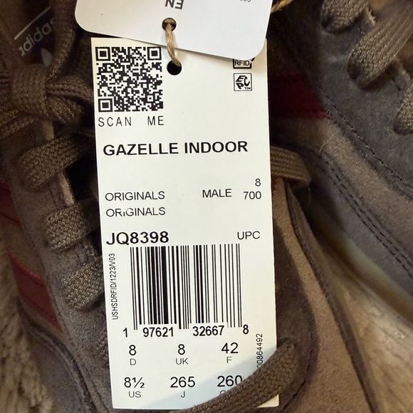 Adidas Men's Brown and Red Sneakers - Picture 4 of 12